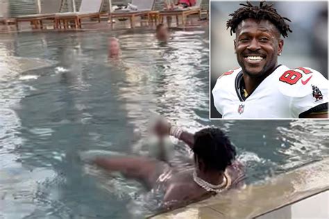 Antonio Brown Flashing Guests At Hotel Pool